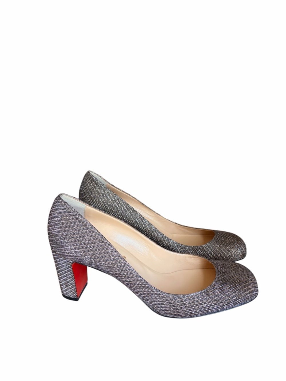 Christian Louboutin Cadrilla Glitter chain heels RETAIL 995 - Picture 3 of 9
